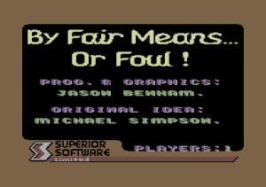 By Fair Means or Foul