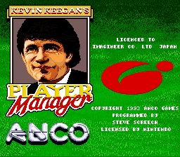 Kevin Keegan\'s Player Manager