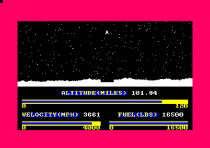 Lunar Landing (Amstrad Disk 50)