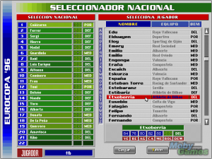PC Selección Española de Fútbol Eurocopa '96