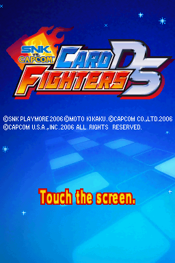 SNK VS. CAPCOM Card Fighters DS