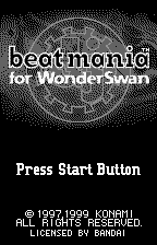 beatmania for WonderSwan